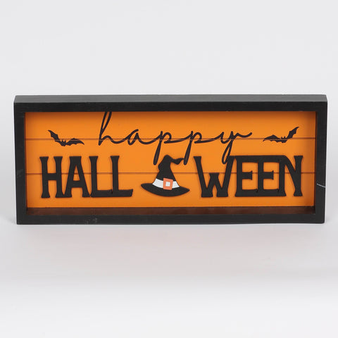 11.875*1*5‘’ Happy Halloween Mdf Table Décor