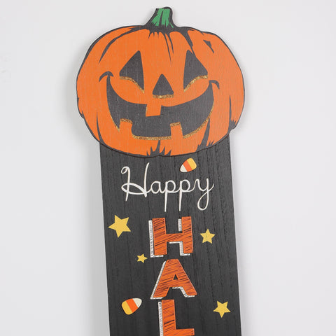 10.25*0.25*36.0'' Halloween Welcome Mdf Pumpkin Sign Décor