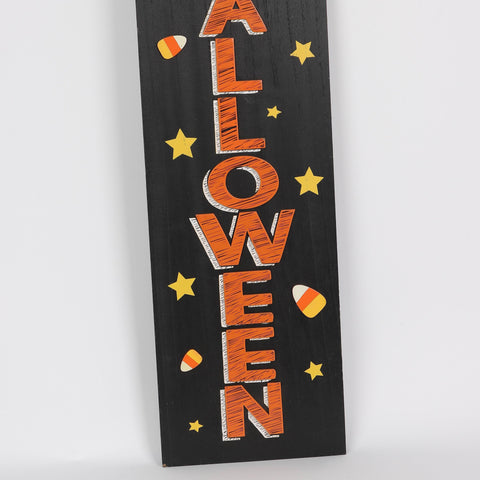 10.25*0.25*36.0'' Halloween Welcome Mdf Pumpkin Sign Décor
