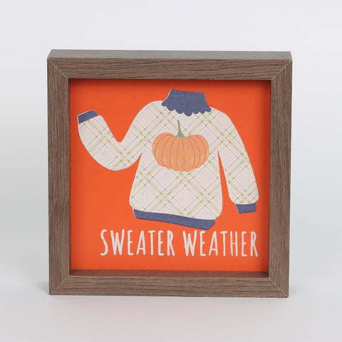 Harvest Sweater Weather MDF Table Decor