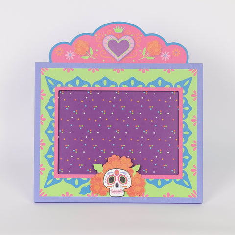 Day of the Dead Wood Picture Frame