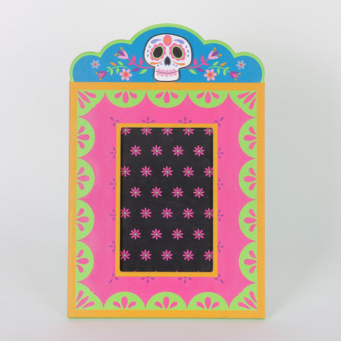 Day of the Dead Wood Picture Frame