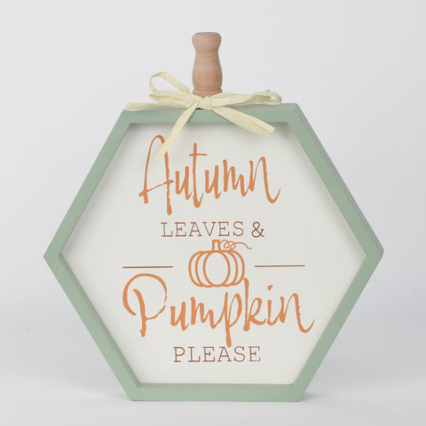 Harvest Autumn Leaves & Pumpkin Table Decor