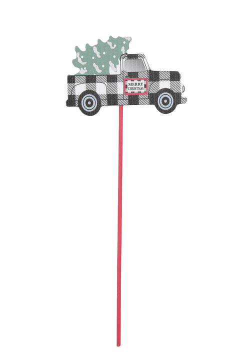 10in B/W check truck sign