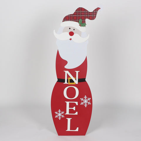Christmas 11.5*0.625*32.0'' Mdf Noel Sign Décor