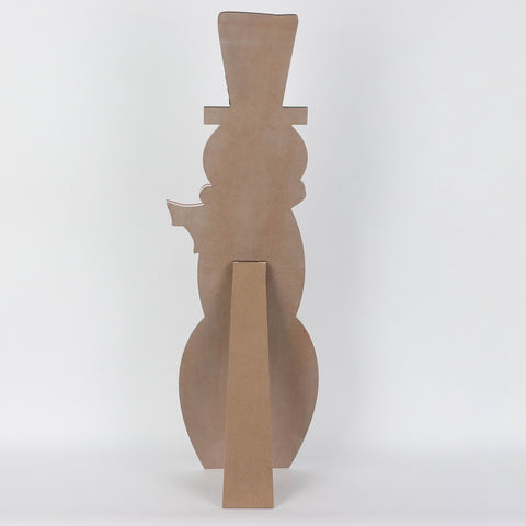 Christmas 9.5*0.625*32.0'' Mdf Snowman Sign Décor | Christmas Decor | Festive Holiday Decoration