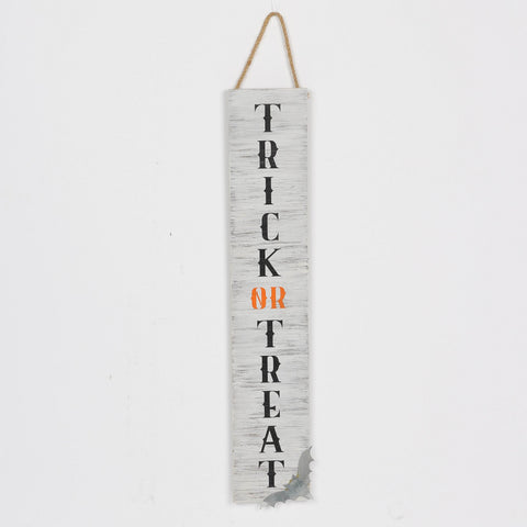 Halloween Trick Or Treat MDF Sign Wall Hanger Décor