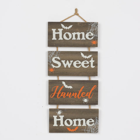 Halloween "Home Sweet Haunted Home" Wall Hanger Décor