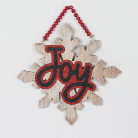 Christmas 11.75*0.5*0.0''Joy Sign Mdf Ornament | Christmas Decor | Festive Holiday Decoration