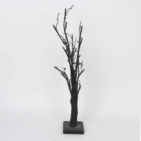 26''Black Tree Trunk W/Lite Décor