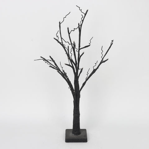 26''Black Tree Trunk W/Lite Décor