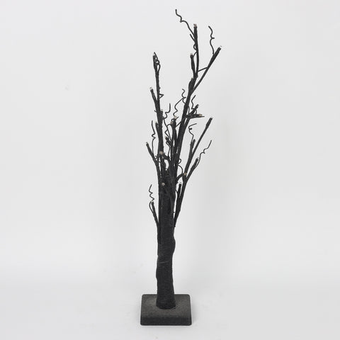 26''Black Tree Trunk W/Lite Décor