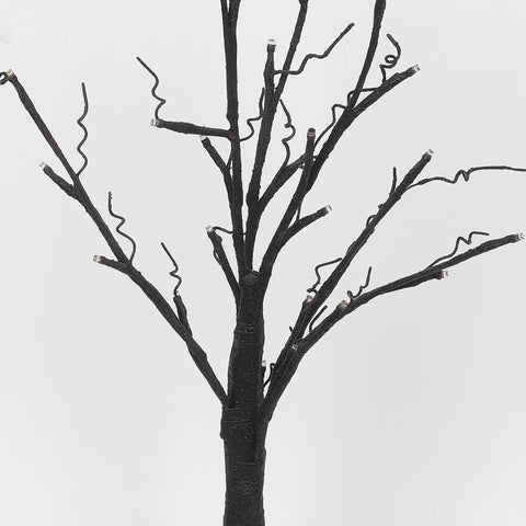 26''Black Tree Trunk W/Lite Décor