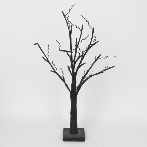 26''Black Tree Trunk W/Lite Décor