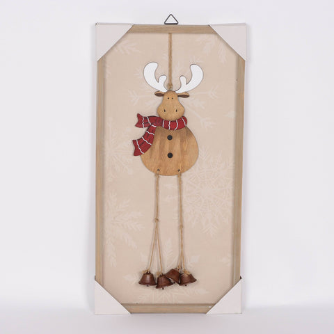 Christmas 11.875*1.125*23.625'' Mdf Deer Wall Décor