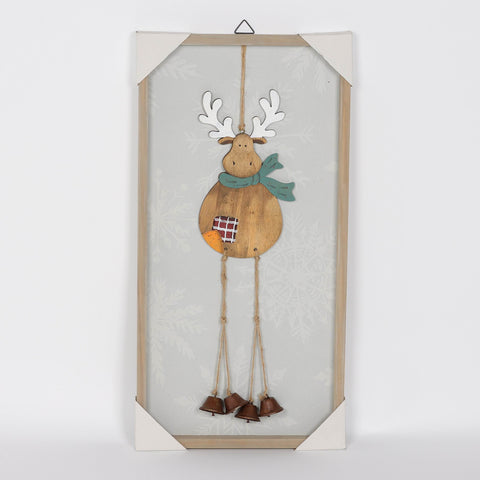 Christmas 11.875*1.125*23.625''Mdf Deer Wall Décor