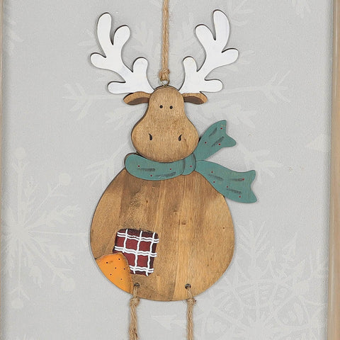 Christmas 11.875*1.125*23.625''Mdf Deer Wall Décor