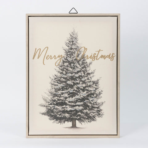 Christmas 11.75*1.25*15.75'' Mdf Wall Décor W/Christmas Tree