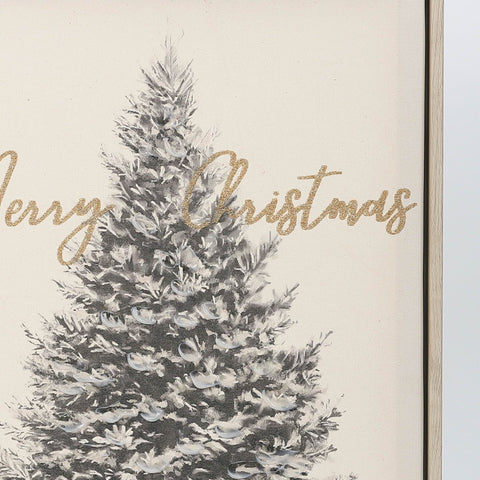 Christmas 11.75*1.25*15.75'' Mdf Wall Décor W/Christmas Tree