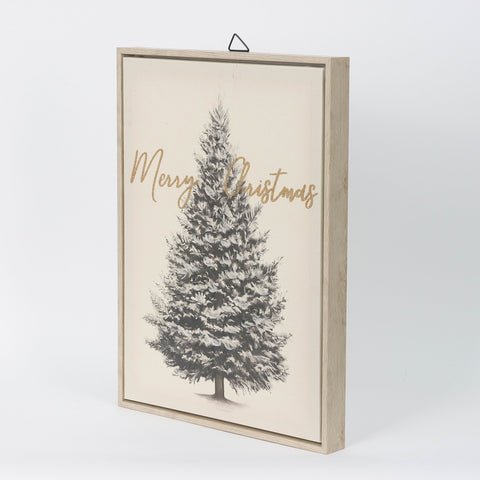 Christmas 11.75*1.25*15.75'' Mdf Wall Décor W/Christmas Tree