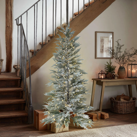 5Ft Pre-Lit Pe Tips Artificial Flocked Tree