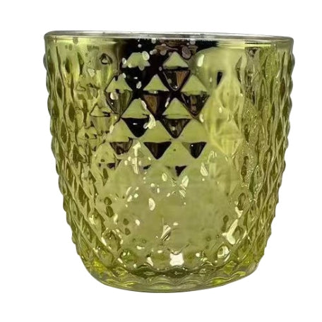 3.5X3.5"H Glass Mercury Votive Holder