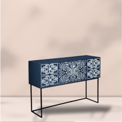 Side Cabinet | Mango Wood | 55" L x 18" W x 35" HT