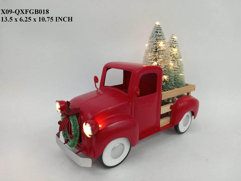 Christmas METAL TRUCK W/ LED