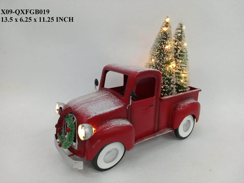 Christmas METAL TRUCK W/ LED