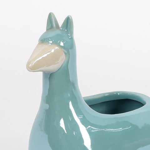 Ceramic Lama Decoration | Ceramic Vase | Boho Home Decor