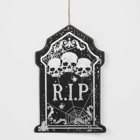 Halloween Black RIP Wall Hanger Décor