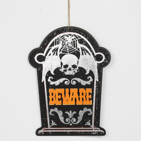 Halloween Beware Wall Hanger Décor