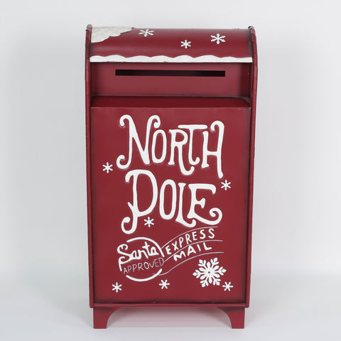 30" North Pole Santa Approved Express Mail - Mailbox Décor Metal- Indoor/Outdoor Holiday Decoration