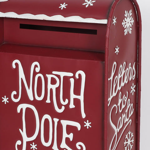 30" North Pole Santa Approved Express Mail - Mailbox Décor Metal- Indoor/Outdoor Holiday Decoration
