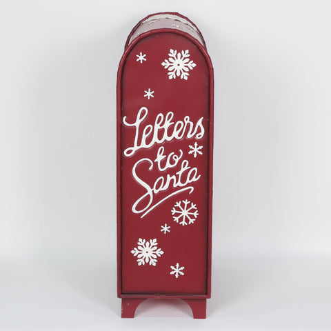 30" North Pole Santa Approved Express Mail - Mailbox Décor Metal- Indoor/Outdoor Holiday Decoration