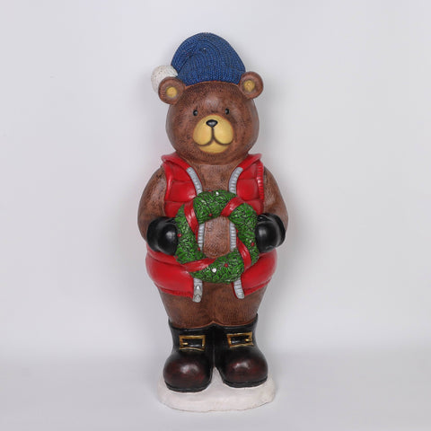 Christmas Resin Bear Décor
