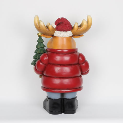 Christmas Resin Reindeer W/ Light Décor