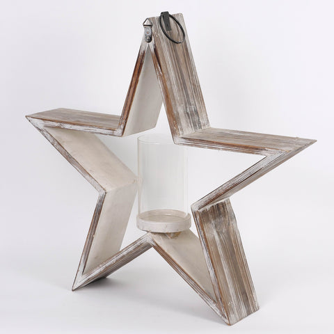 Metal Star Tea Lite Holder | Christmas Decor | Festive Holiday Decoration