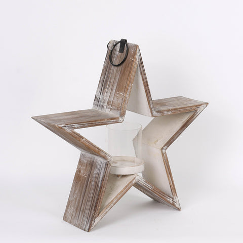 Metal Star Tea Lite Holder | Christmas Decor | Festive Holiday Decoration