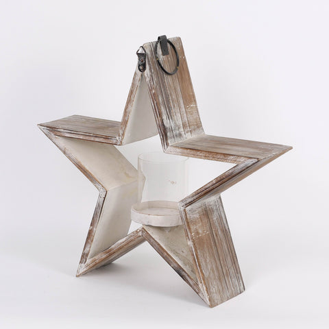 Metal Star Tea Lite Holder | Christmas Decor | Festive Holiday Decoration