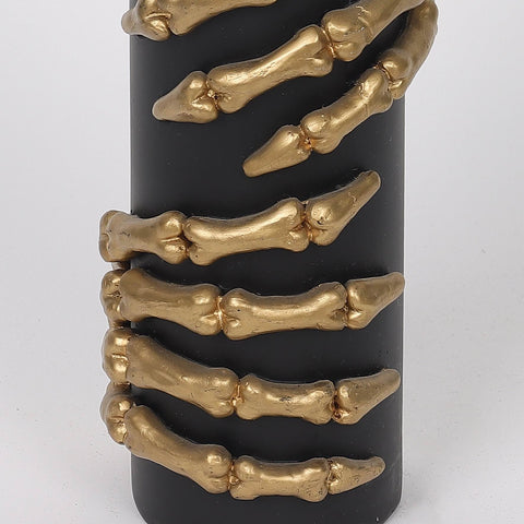 3.25*13.0'' Black Bottle W/Gold Hands Décor