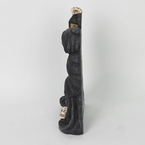 8.0*2.5*12.75''Black Death Awaits Ghost Tombstone Décor
