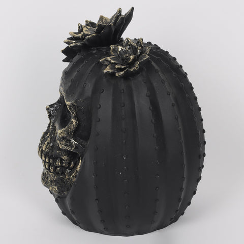 6.75*9.25'''Ghost Skull Décor W/Lite