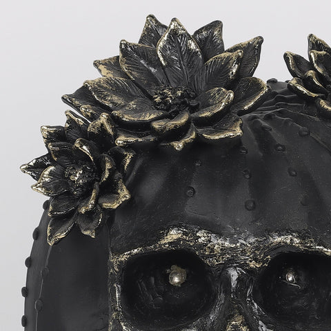 6.75*9.25'''Ghost Skull Décor W/Lite