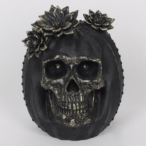 6.75*9.25'''Ghost Skull Décor W/Lite