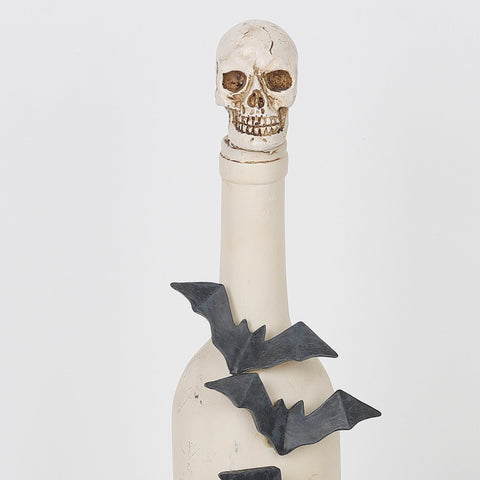 4.0*2.75*13.5'' Lighting White Bottle W/Bats Décor