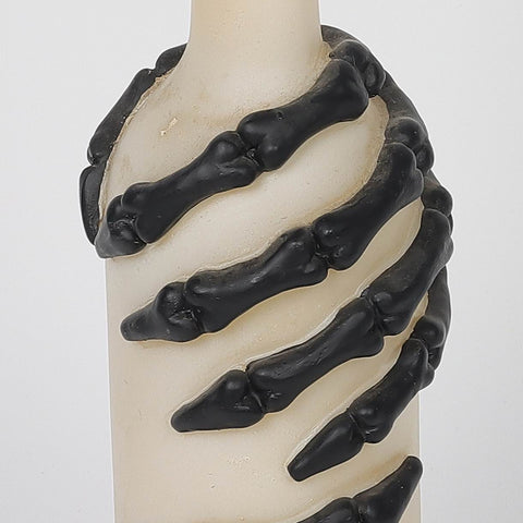 3.0*12.75'' Lighting White Bottle W/Black Hands Décor