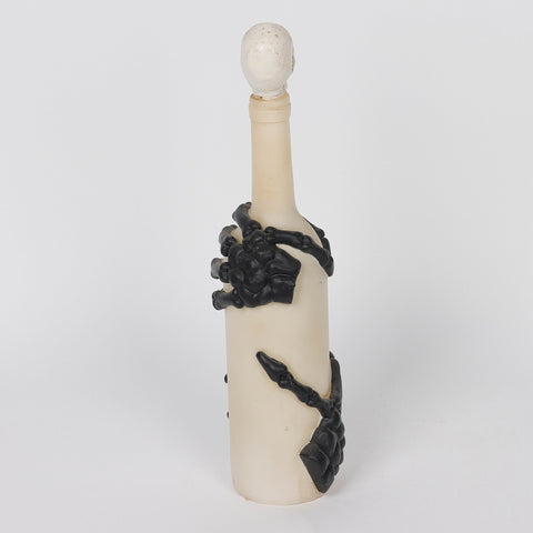 3.0*12.75'' Lighting White Bottle W/Black Hands Décor