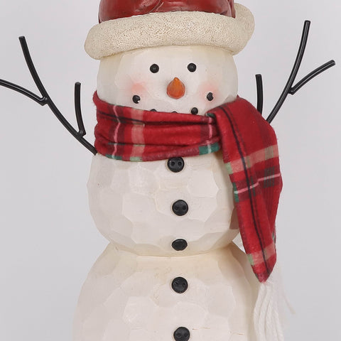 Christmas Resin Snowman  W/ Led Décor