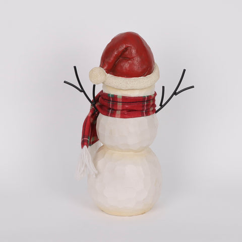 Christmas Resin Snowman  W/ Led Décor
